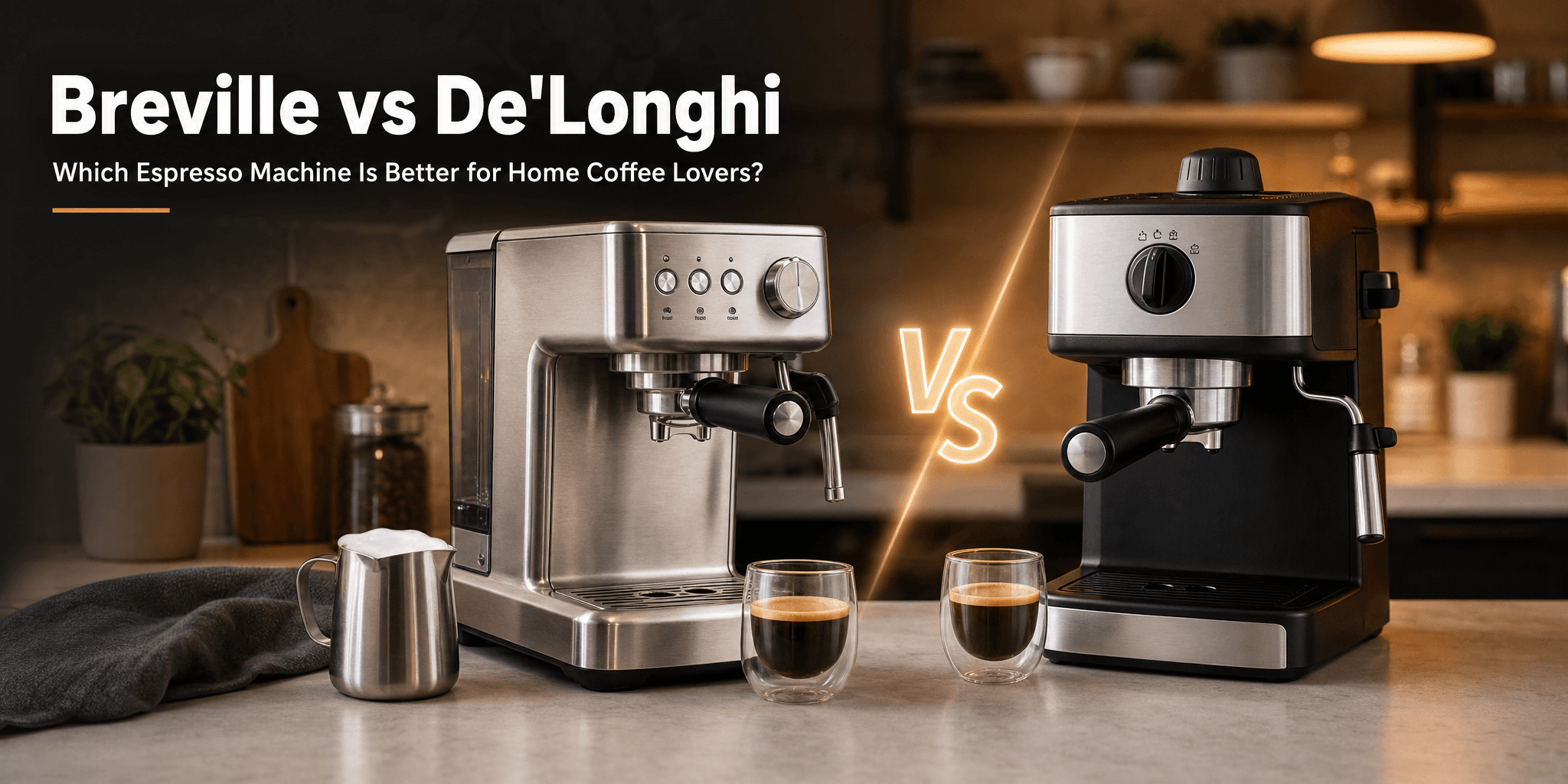 Breville vs De'Longhi: Which Espresso Machine Is Better for Home Coffee Lovers?