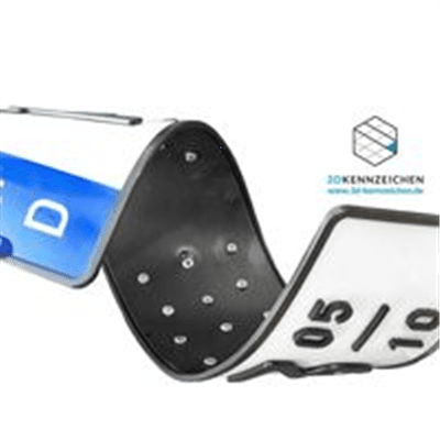 3D Kennzeichen DE